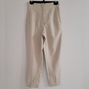 Zara Women's Cream Pantsuit Trousers Size S